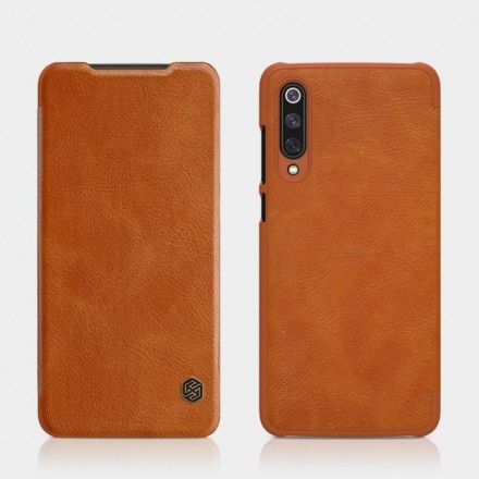 Чехол Nillkin Qin Leather Case для Xiaomi Mi 9 коричневый
