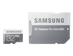 Карта памяти Samsung Micro SD PRO 32Gb Class 10 с адаптером SD MB-MG32EA/RU