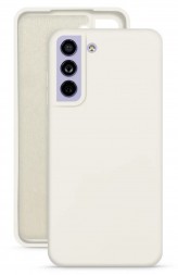 Накладка силиконовая Silicone Cover для Samsung Galaxy S21 FE G990 белая