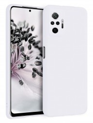 Накладка силиконовая Silicone Cover для Xiaomi Redmi Note 10 Pro белая