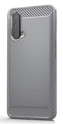 Накладка силиконовая для OnePlus Nord CE 5G карбон сталь серая
