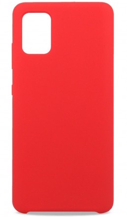 Накладка силиконовая Silicone Cover для Samsung Galaxy A31 A315 красная