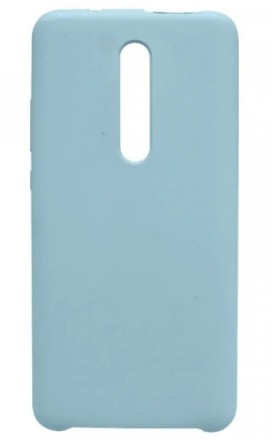 Накладка силиконовая Silicone Cover для Xiaomi Redmi 8 голубая