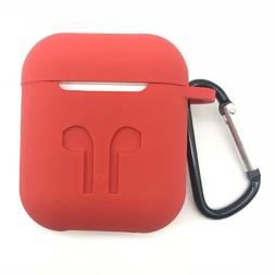 Чехол силиконовый для Apple Air Pods Red (красный)