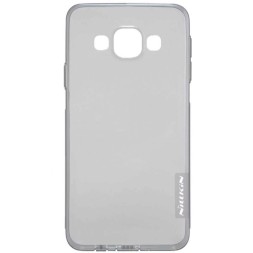 Накладка Nillkin Nature TPU Case силиконовая для Samsung Galaxy A3 (2015) A300 прозрачо-черная