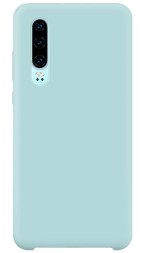 Накладка силиконовая Silicone Cover для Huawei P30 голубая