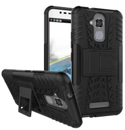 Накладка пластиковая Skinbox Defender case для Asus Zenfone 3 Max ZC520TL противоударная чёрная