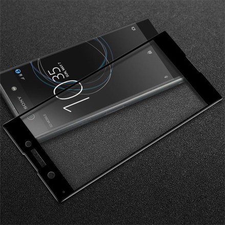 Защитное стекло для Sony Xperia XA1 полноэкранное черное