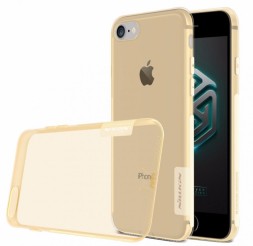 Накладка Nillkin Nature TPU Case силиконовая для Apple iPhone 7/8/ SE 2020 прозрачно-золотая