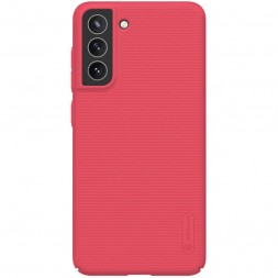 Накладка пластиковая Nillkin Frosted Shield для Samsung Galaxy S21 FE G990 красная