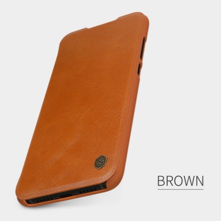 Чехол Nillkin Qin Leather Case для Xiaomi Mi9 Lite / CC9 Brown (коричневый)
