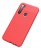Накладка силиконовая для Xiaomi Redmi Note 8 / Xiaomi Redmi Note 8 (2021) под кожу красная