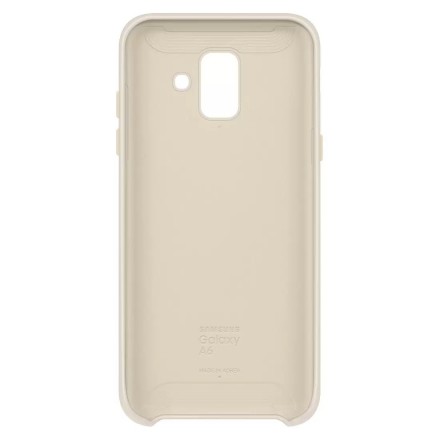 Накладка Samsung Dual Layer Cover для Samsung Galaxy A6 (2018) A600 EF-PA600CFEGRU золотистая