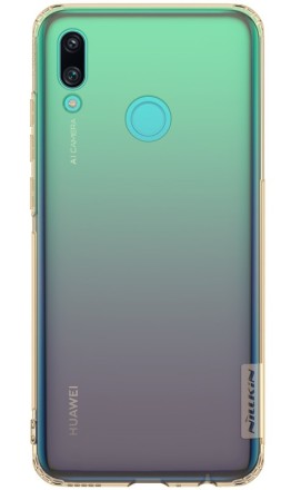 Накладка силиконовая Nillkin Nature TPU Case для Huawei P Smart 2019 / Honor 10 Lite прозрачно-золотистая