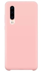 Накладка силиконовая Silicone Cover для Huawei P30 розовая