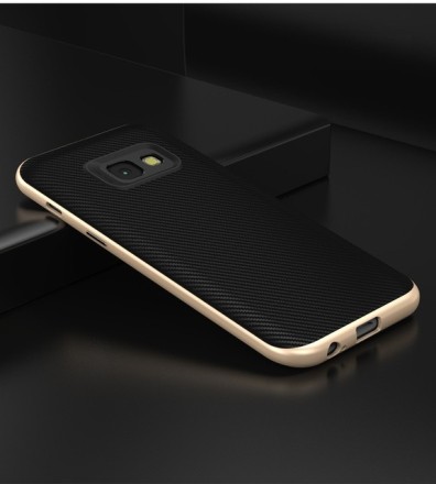 Накладка Hybrid силикон + пластик для Samsung Galaxy A5 (2017) A520 золотая