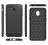 Накладка силиконовая для Samsung Galaxy J3 (2018) J337 карбон сталь чёрная