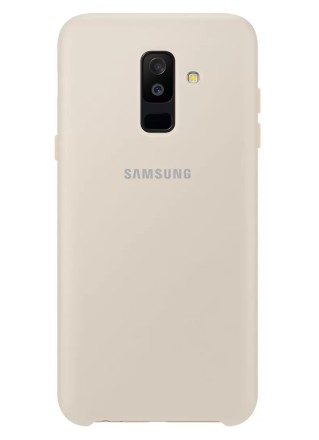Накладка Samsung Dual Layer Cover для Samsung Galaxy A6 Plus (2018) A605 EF-PA605CFEGRU золотая
