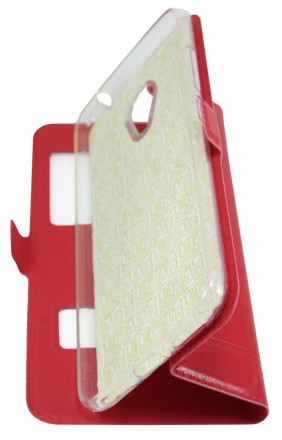 Чехол Momax для Meizu M3S mini Book Type красный с окном
