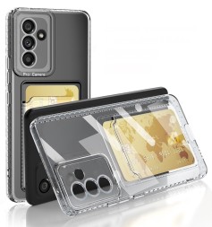 Накладка силиконовая Clear Case для Samsung Galaxy A34 5G A346 с кардхолдером прозрачная