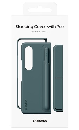 Накладка Standing Cover с Pen для Samsung Galaxy Z Fold4 EF-OF93PCJEGRU серо-зелёный