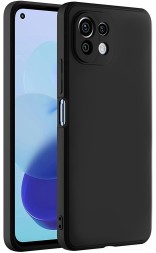 Накладка силиконовая Soft Touch для Xiaomi Mi 11 Lite / Mi 11 Lite 5G NE черная