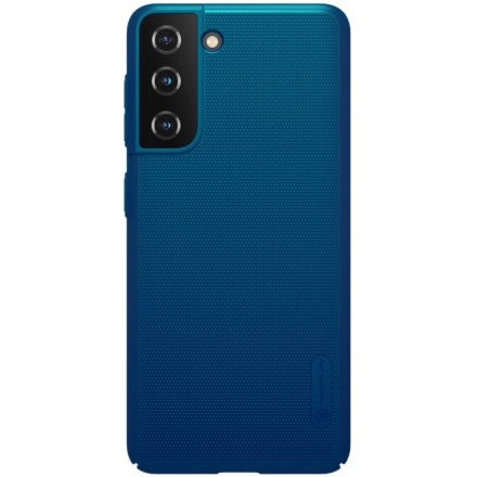 Накладка пластиковая Nillkin Frosted Shield для Samsung Galaxy S21 G991 Синяя