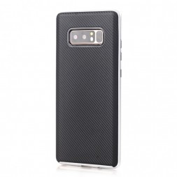 Накладка Hybrid силикон + пластик для Samsung Galaxy Note 8 N950 серебристая