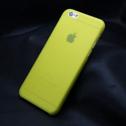 Накладка пластиковая ультратонкая для iPhone 7/8/ SE 2020 желтая