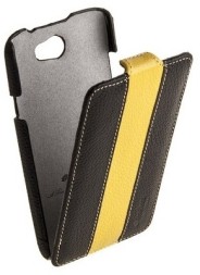 Чехол Melkco для HTC One X Black/Yellow