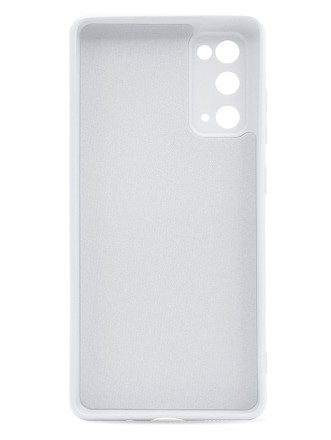 Накладка силиконовая Silicone Cover для Samsung Galaxy S20 FE G780 белая