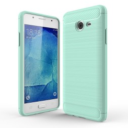 Накладка силиконовая для Samsung Galaxy J5 Prime G570/On5 (2016) карбон сталь голубая