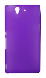 Накладка силиконовая для Sony Xperia Z фиолетовая
