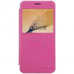 Чехол-книжка Nillkin Sparkle Series для Samsung Galaxy J7 Prime G610/On7 (2016) розовый
