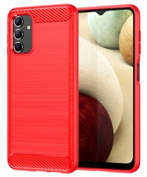 Накладка силиконовая для Samsung Galaxy A13 5G A136 карбон сталь красная