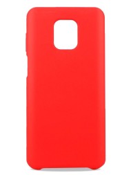 Накладка силиконовая Soft Touch для Xiaomi Redmi Note 9 Pro / Xiaomi Redmi Note 9S красная