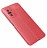 Накладка силиконовая для Poco F3 / Xiaomi Mi 11i под кожу красная