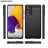 Накладка силиконовая для Samsung Galaxy A73 5G A736 карбон сталь чёрная