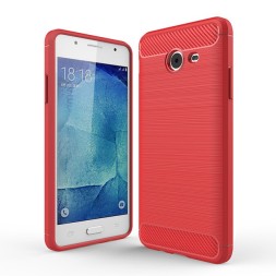 Накладка силиконовая для Samsung Galaxy J5 Prime G570/On5 (2016) карбон сталь красная