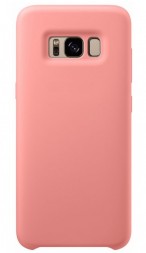 Накладка силиконовая Silicone Cover для Samsung Galaxy S8 Plus G955 розовая