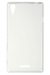 Накладка силиконовая для Sony Xperia T3 прозрачно-белая
