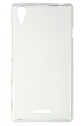 Накладка силиконовая для Sony Xperia T3 прозрачно-белая