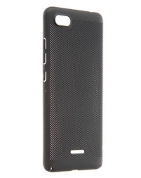 Накладка пластиковая для Xiaomi Redmi 6A с перфорацией черная