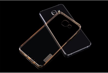Накладка силиконовая Nillkin Nature TPU Case для Samsung Galaxy A5 (2016) A510 прозрачно-золотая