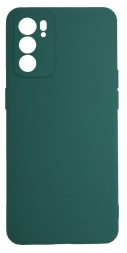 Накладка силиконовая Soft Touch для OPPO Reno 6 темно-зеленая