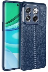 Накладка силиконовая для OnePlus 10T / OnePlus Ace Pro под кожу синяя