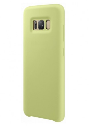 Накладка силиконовая Silicone Cover для Samsung Galaxy S8 Plus G955 салатовая