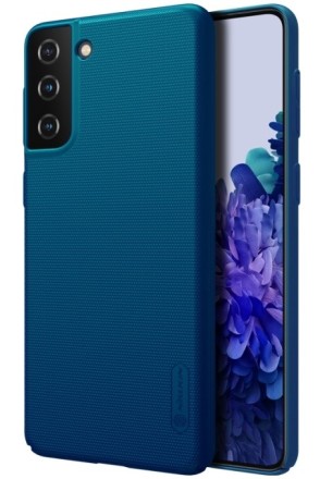 Накладка пластиковая Nillkin Frosted Shield для Samsung Galaxy S21 Plus G996 Синяя