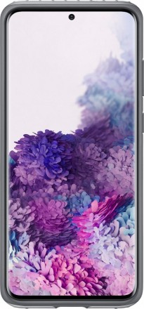 Накладка Samsung Protective Standing Cover для Samsung Galaxy S20 Plus G985 EF-RG985CSEGRU серебристая