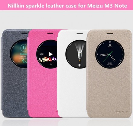 Чехол-книжка Nillkin Sparkle Series для Meizu M3 Note Gold (золотой)